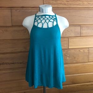 Teal Cage Tank